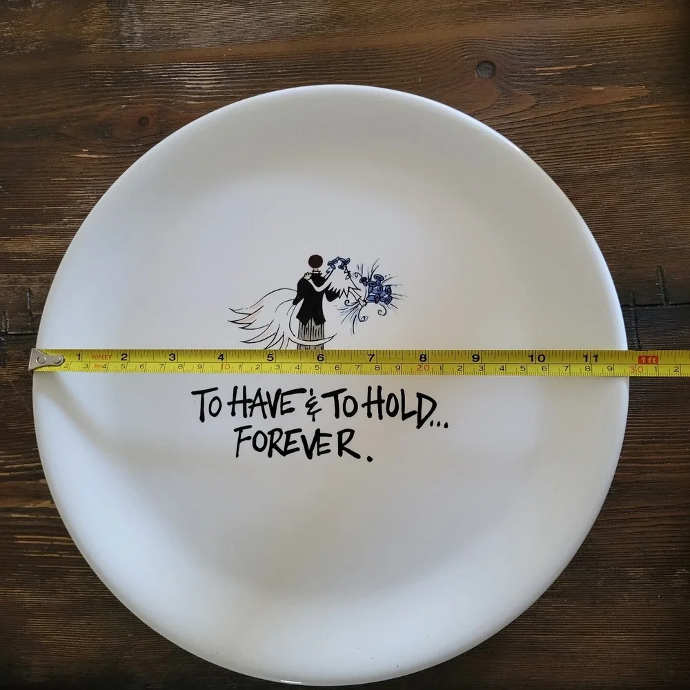 Magnolia Lane Wedding Plate 11.75